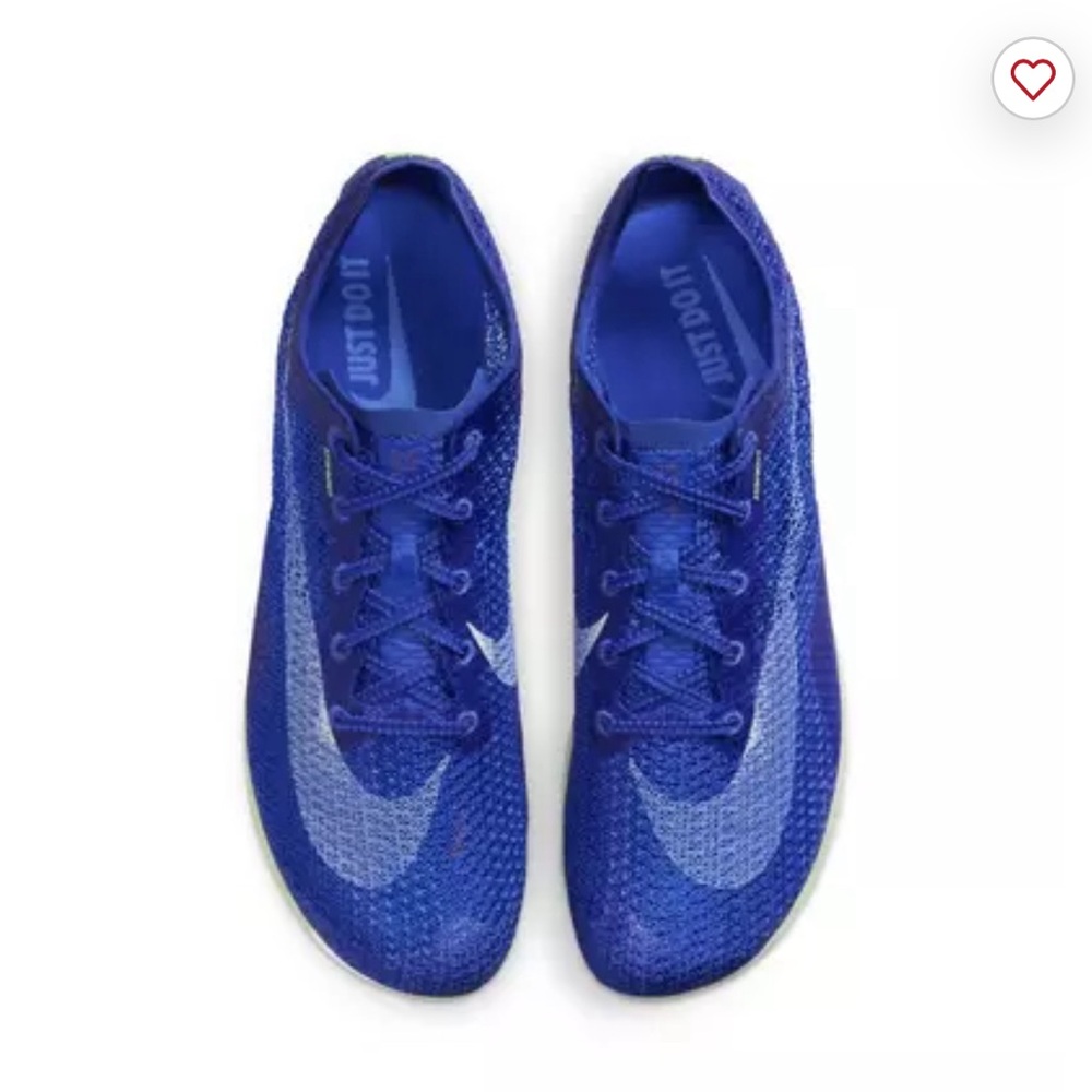 Nike Air Zoom Victory  Blue/White-Safety Orange Track Spikes M Size 6 W Sz 7.5